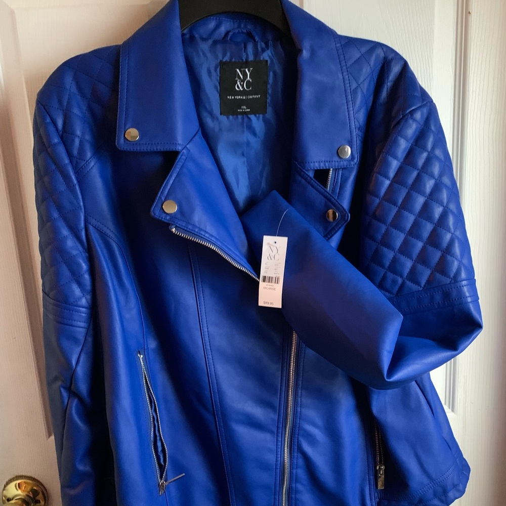 NY& C faux leather moto jacket, brand new, never worn
